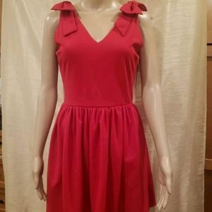 Junior's NWT Aqua Bow A-Line Red Dress Size M